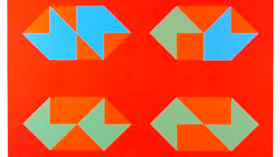 George E. Russell Flip, 1974 Screen Print - Sérigraphie 20 x 26 in. 51 x 66 cm